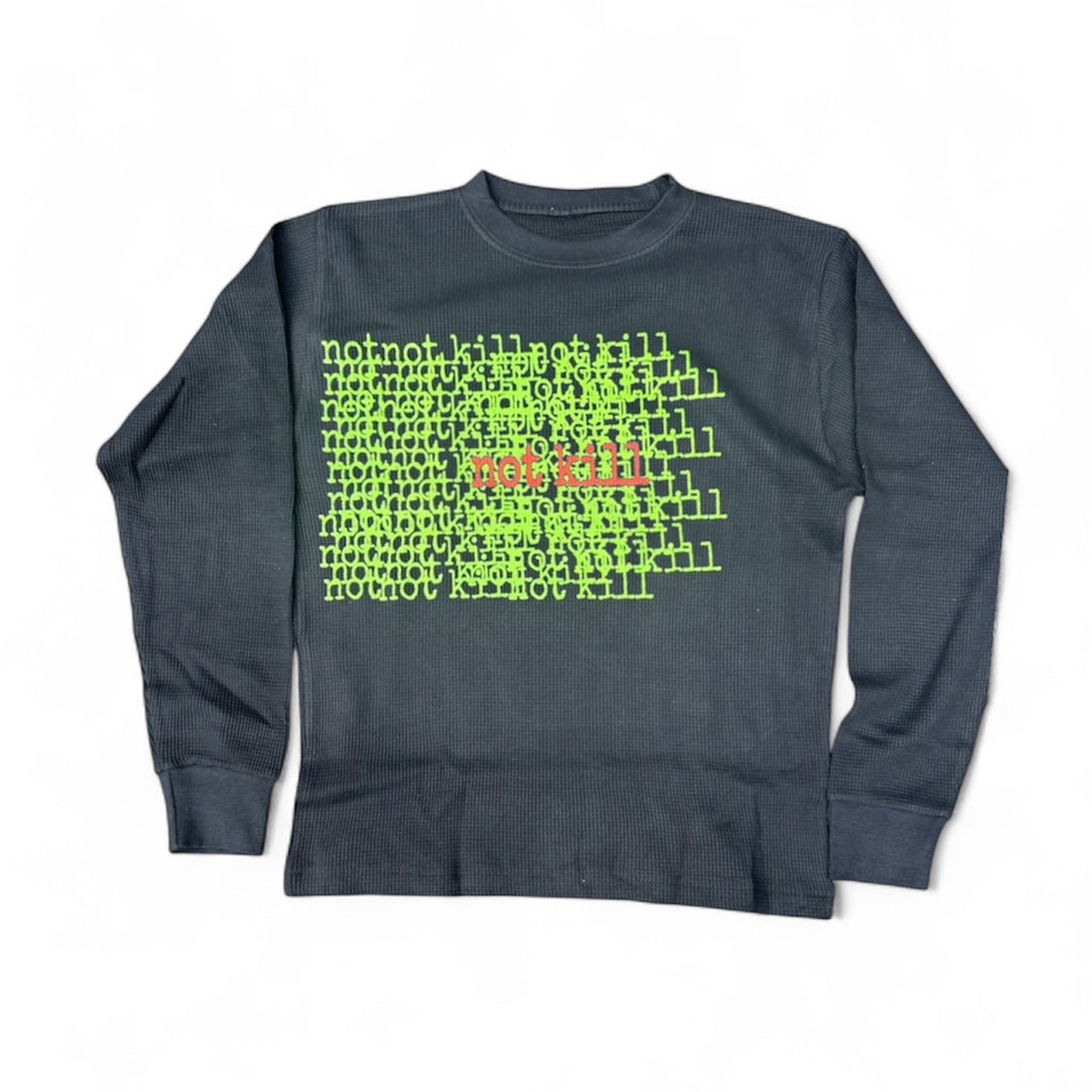 THERMAL NOTKILL V1 GREEN SHIRT (BLACK)